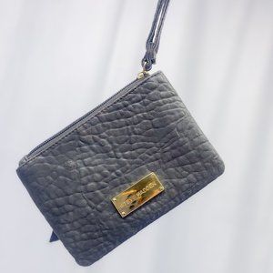 Steve Madden Small Casual Wristlet Soft Gray Purse Minimalist Style Clutch